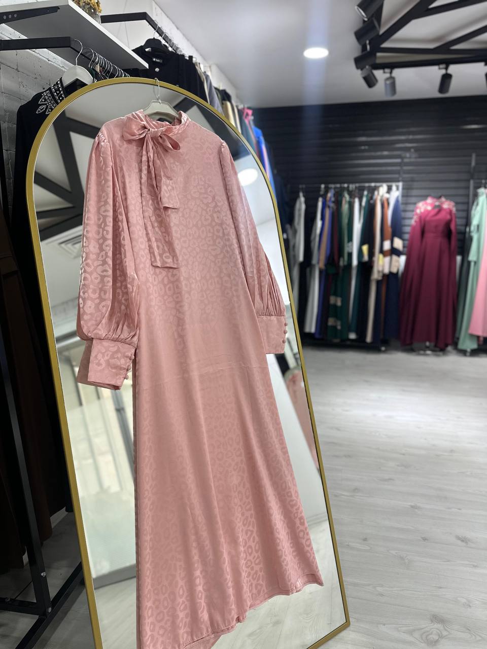 Rana yazlık günlük elbise – Pudra renk