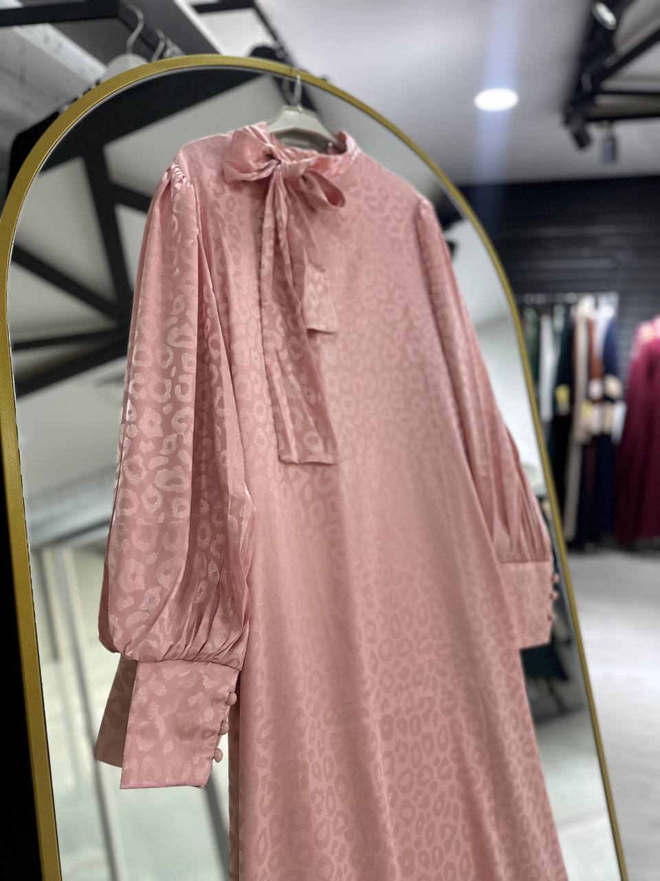 Rana yazlık günlük elbise – Pudra renk