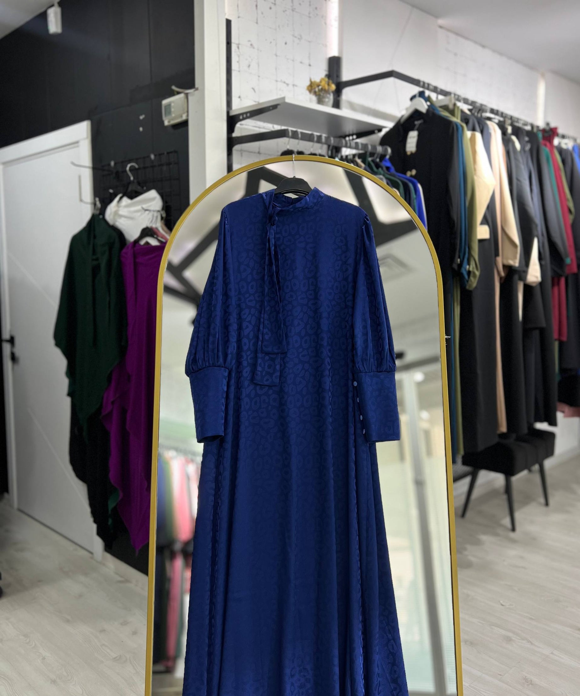 Rana yazlık günlük elbise – Mavi renk