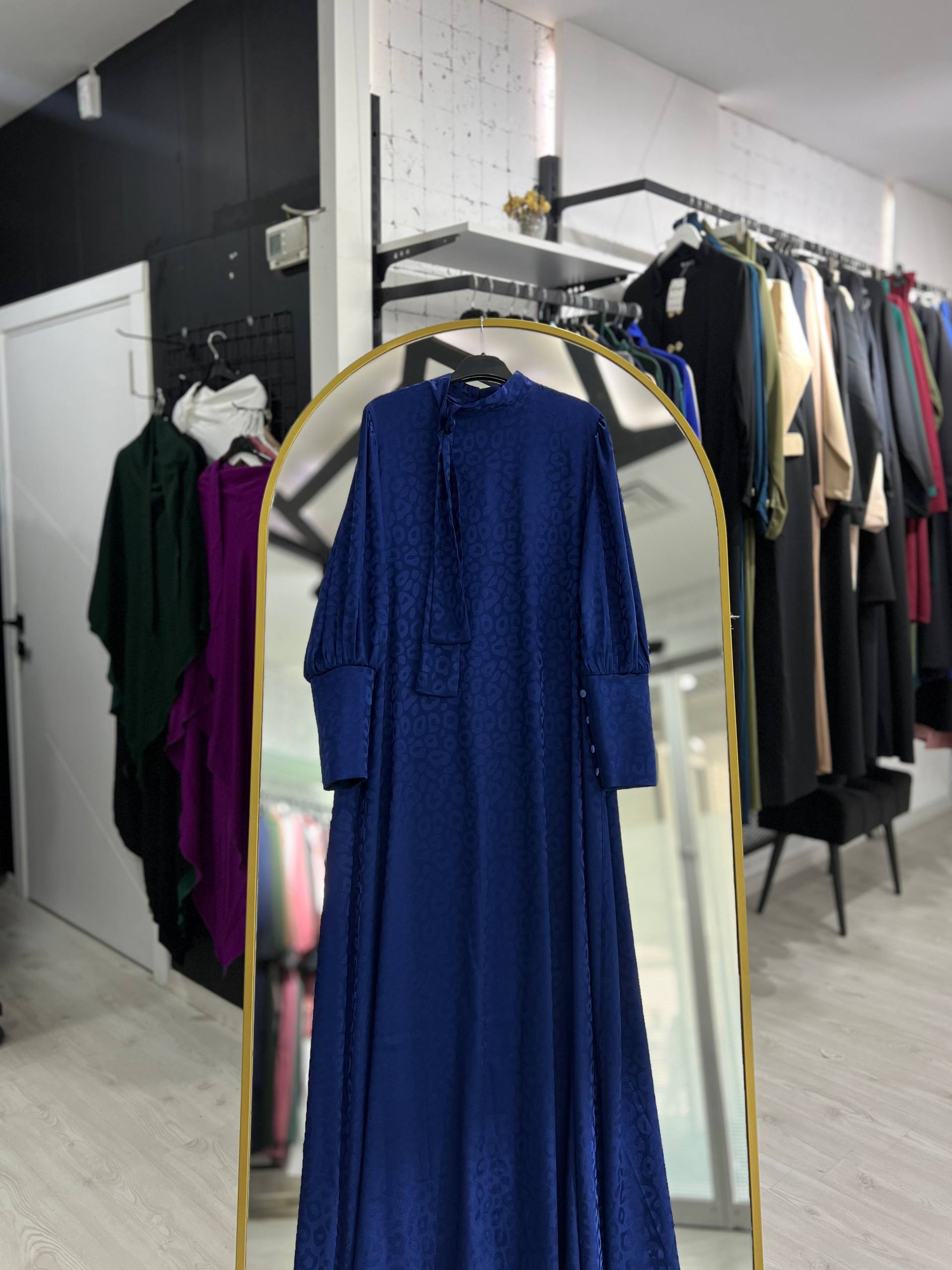 Rana yazlık günlük elbise – Mavi renk