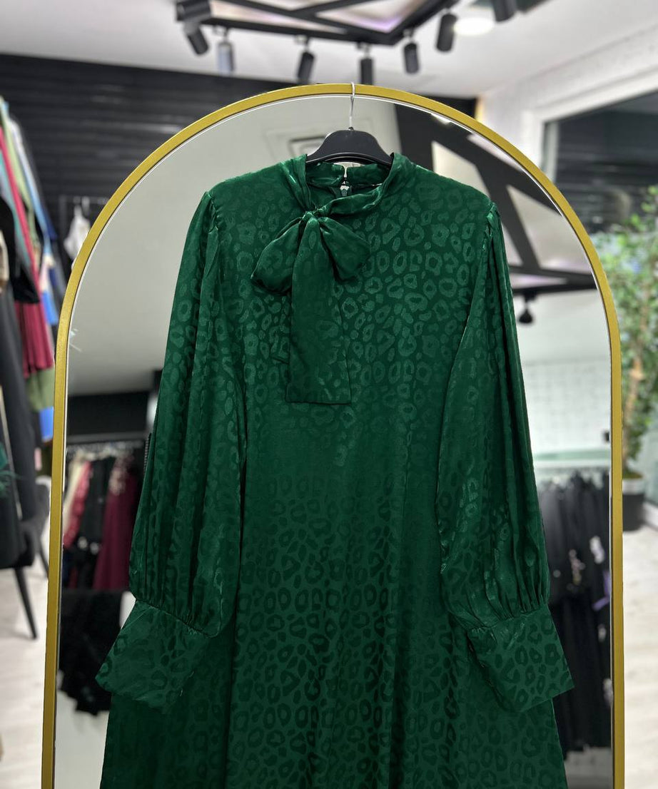 Rana yazlık günlük elbise – Zümrüt renk