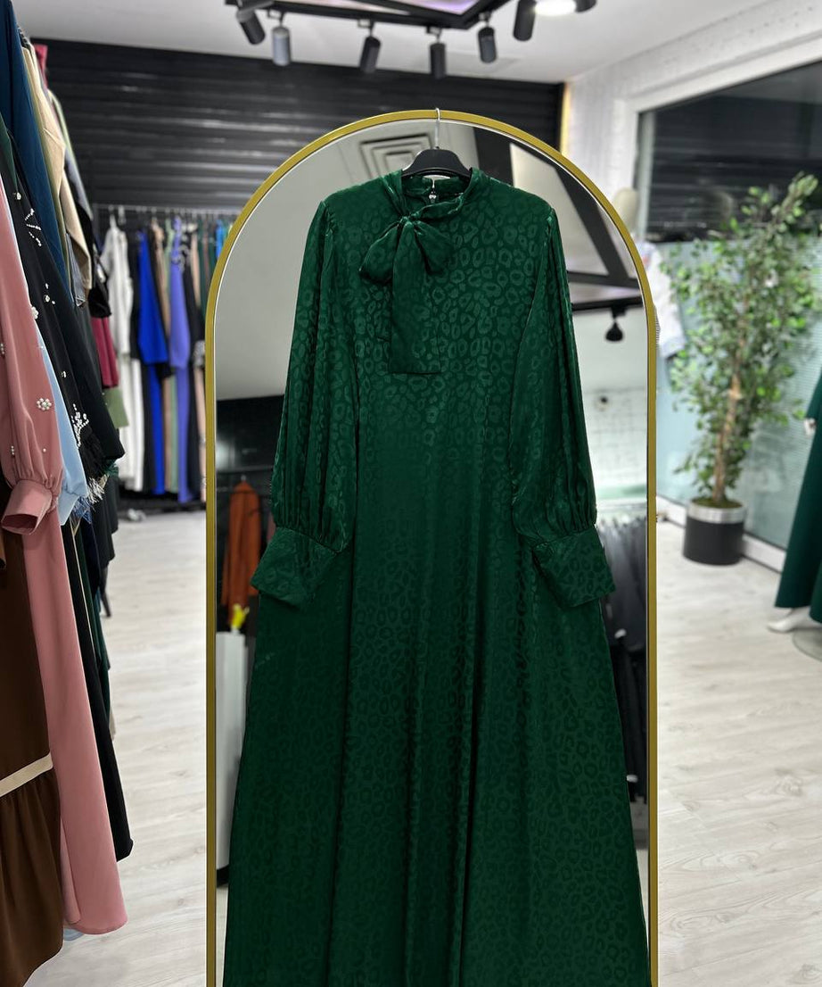 Rana yazlık günlük elbise – Zümrüt renk