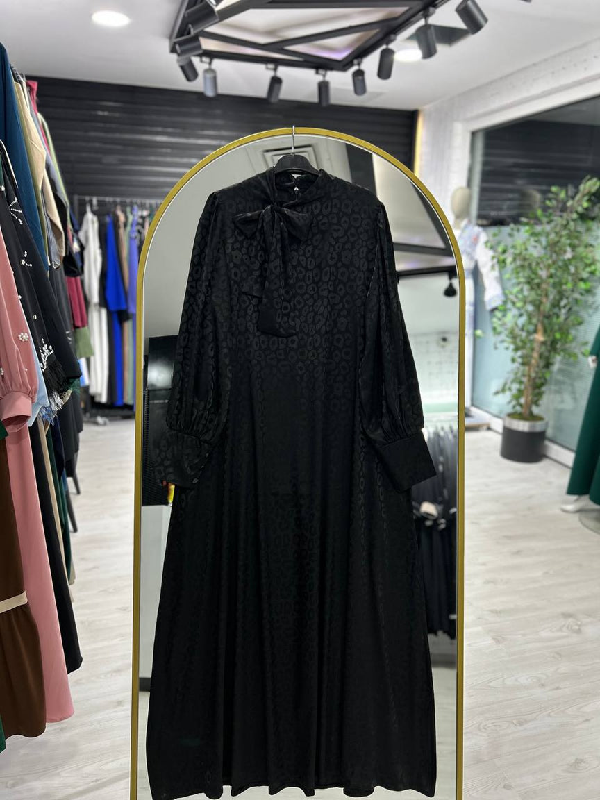 Rana yazlık günlük elbise – Siyah renk