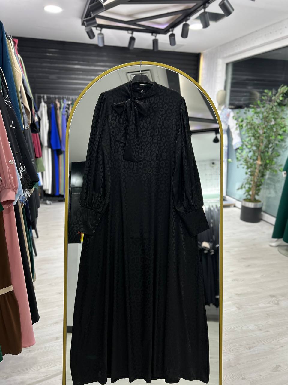 Rana yazlık günlük elbise – Siyah renk