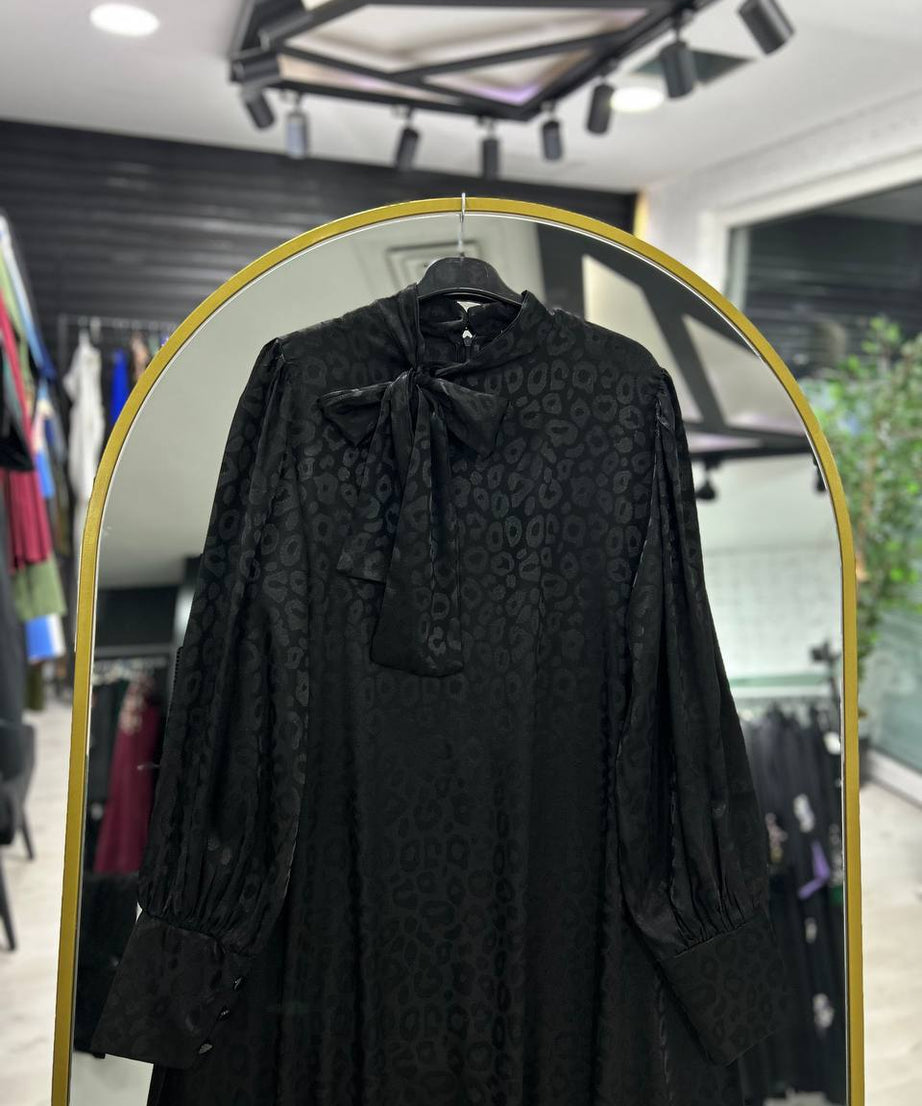 Rana yazlık günlük elbise – Siyah renk