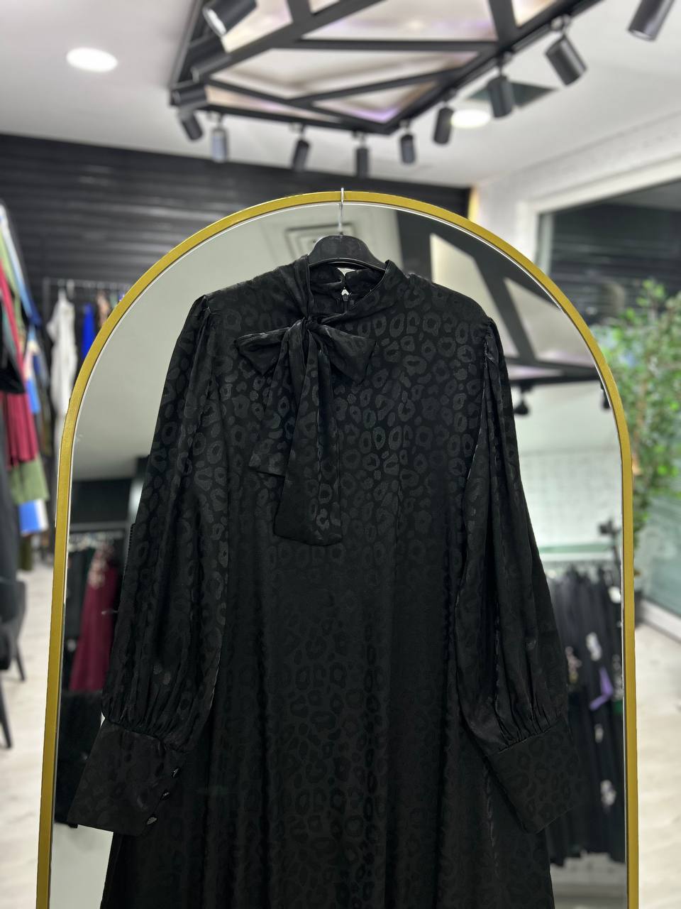 Rana yazlık günlük elbise – Siyah renk