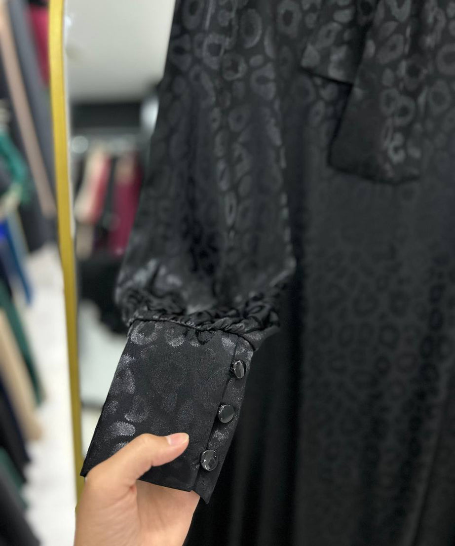 Rana yazlık günlük elbise – Siyah renk