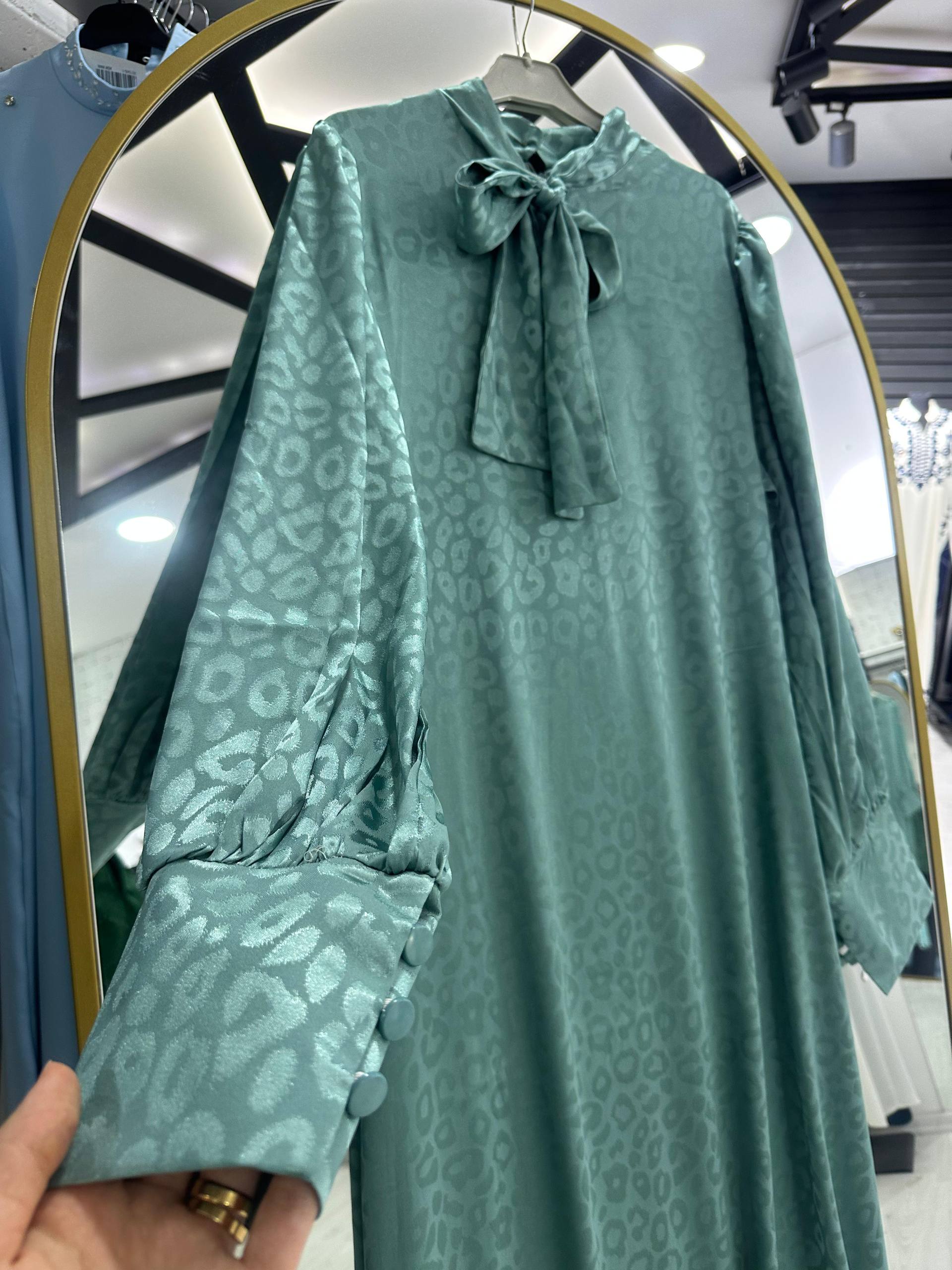 Rana yazlık günlük elbise – Nane renk