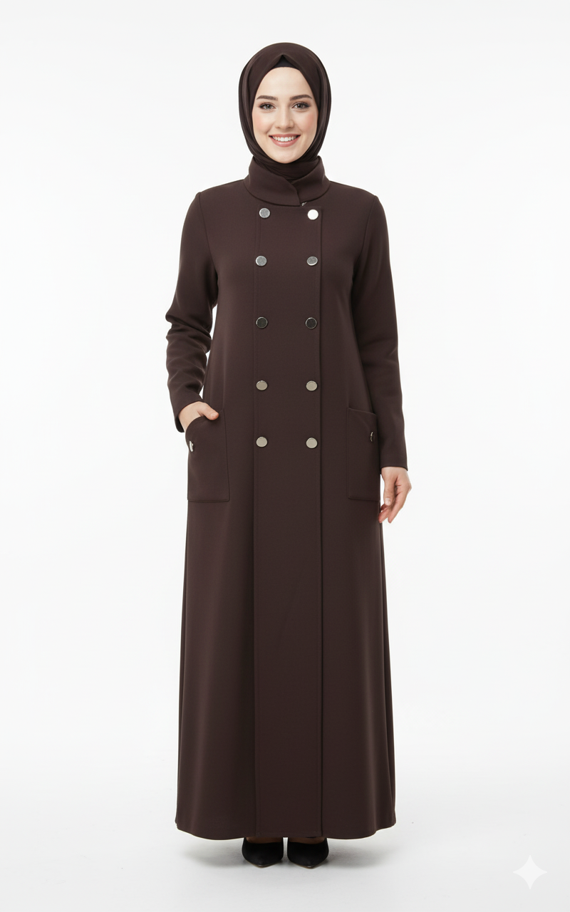 Aseel Jilebabı (Kahverengi)