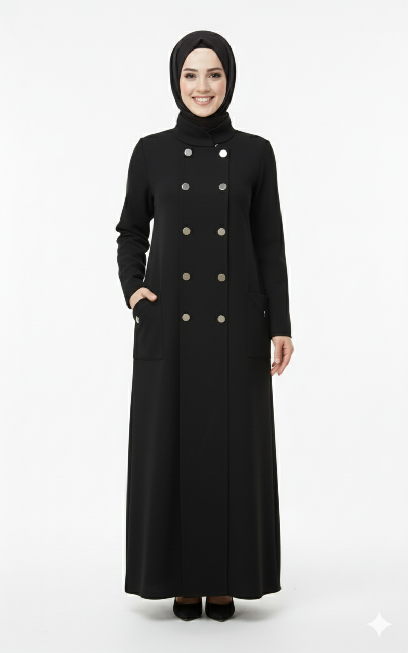 Aseeil Jilbab (Siyah)