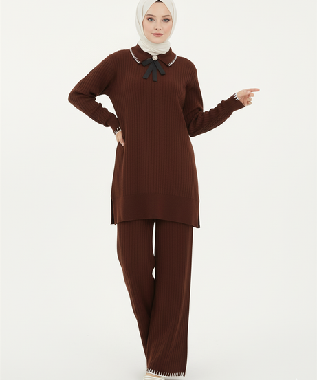 Miray Triko Takımı (Kahverengi)
