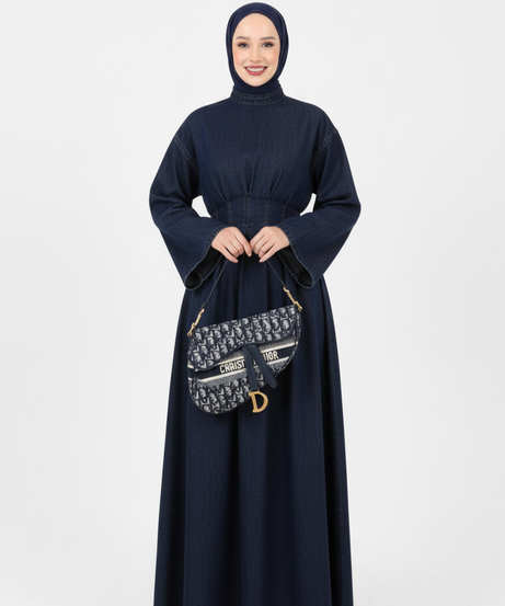 Nara Kot Elbise (Koyu)