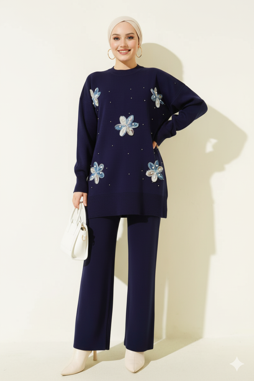 Yalda Triko Takımı (Lacivert)