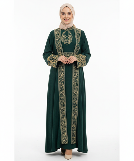 Kenz el işlemeli set (zümrüt) 1655
