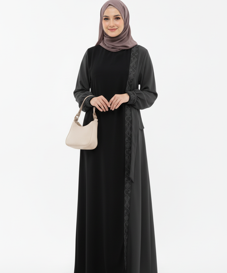 Şevvalnur Ferace Takimi Model  (siyah)1772