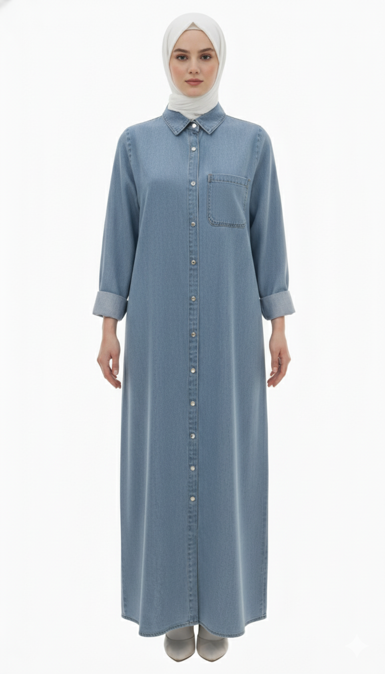 Sahar Elbisesi (Açık Kot)