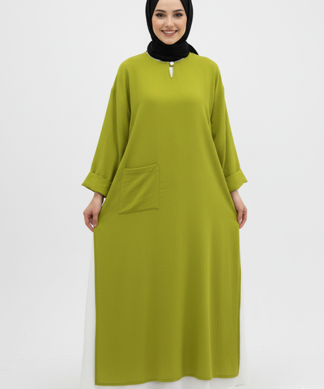 عباية ليليا العملية الصيفيه اللون الاخضر