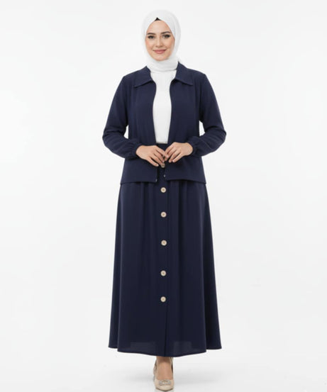 (lacivert)Raghad Takımı Yazlık  – Günlük kullanım için ideal, hafif ve şık bir tasarım